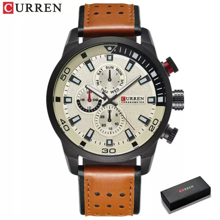 Relógio Masculino CURREN 8250 de Quartzo, Luxo e Esportivo - Image 9